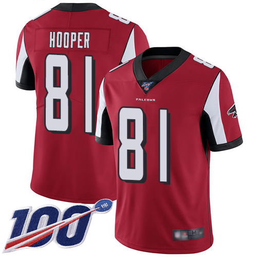 Atlanta Falcons Limited Red Men Austin Hooper Home Jersey NFL Football 81 100th Season Vapor Untouchable